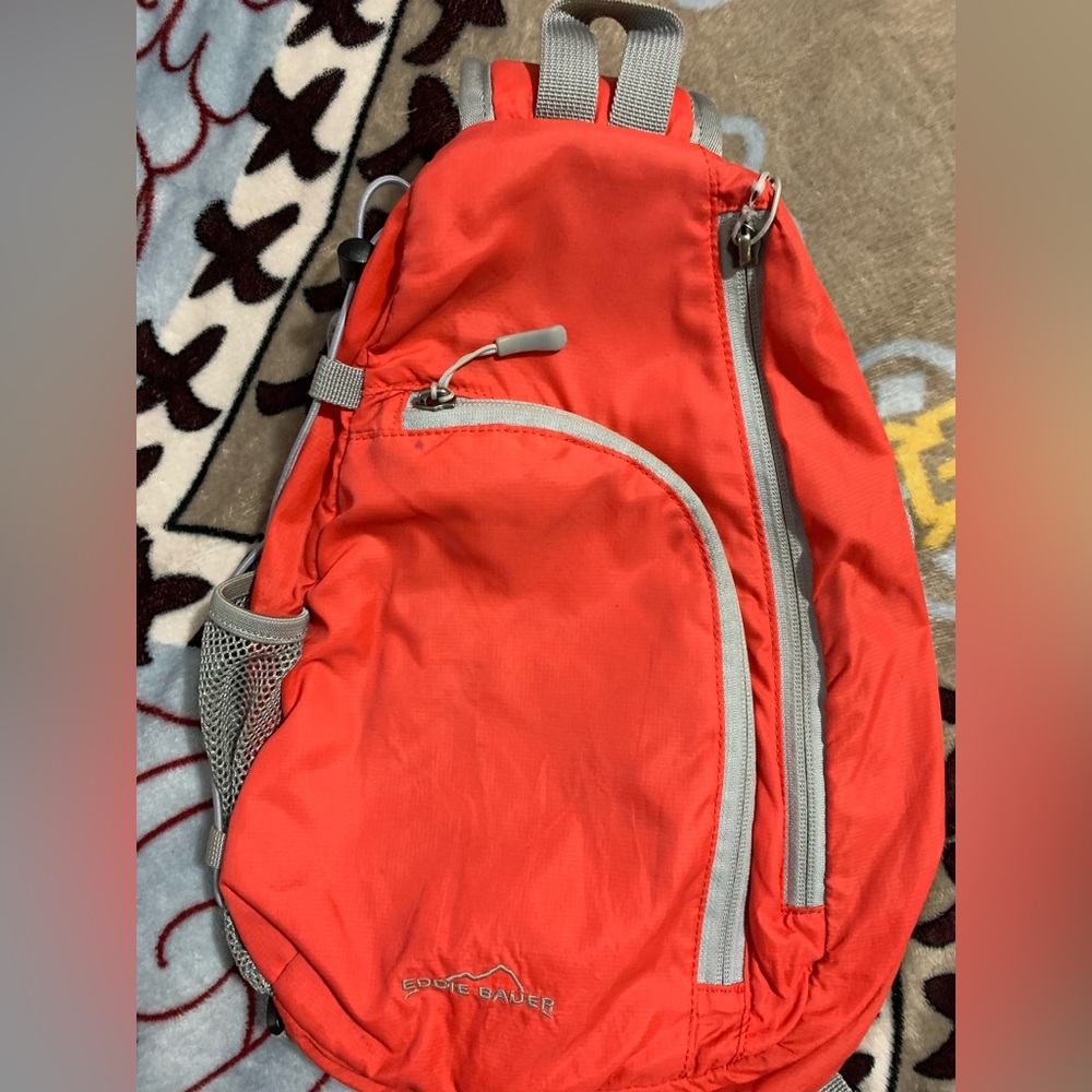 Eddie Bauer Red Sling Backpack